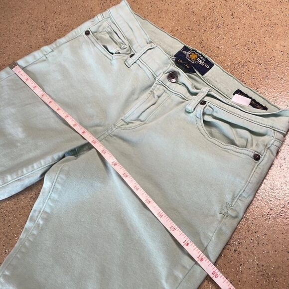 Lucky Brand Zoe Straight Crop Jeans in Mint Green sz 10/30 - Picture 12 of 16